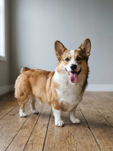 Photo of a corgi cast as the lead singer